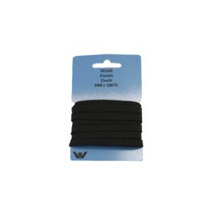 Elastik 6 mm sort – 10 meter