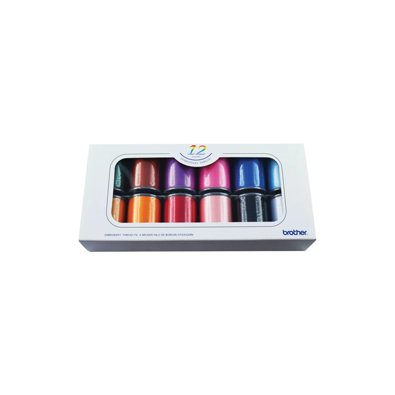 Broderitråd med satinfinish, à 12 rullar – Brother SKiTCH PP1