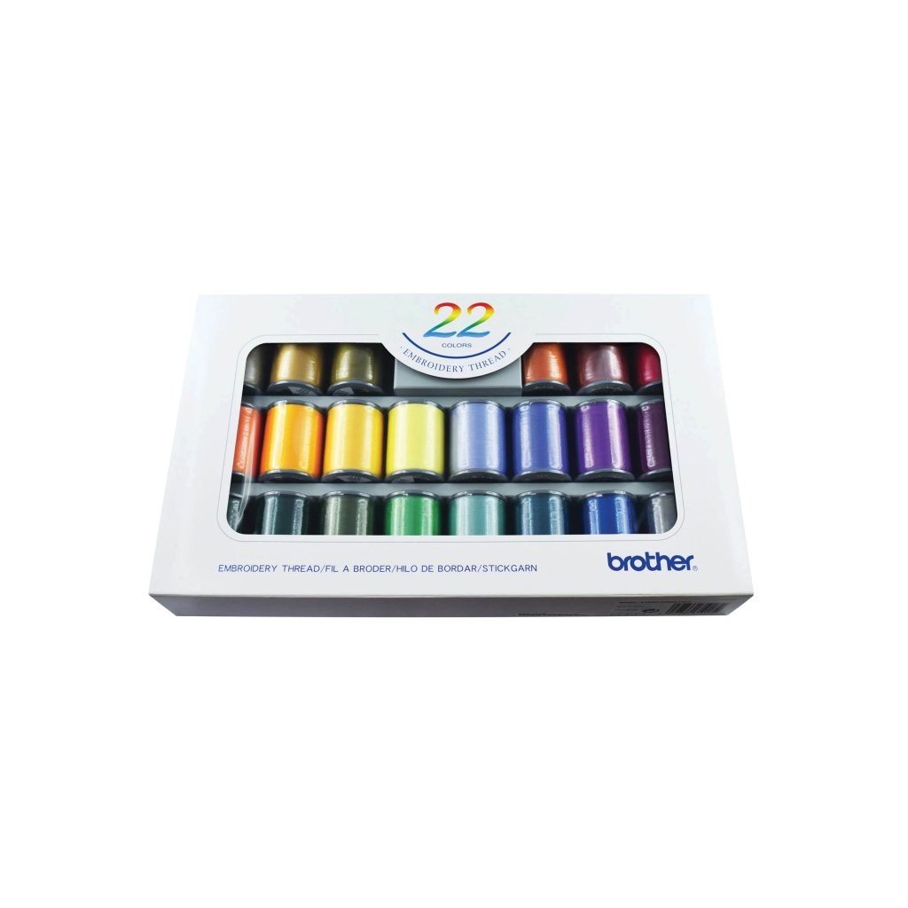 Satinfinish broderitråd, 22 rullar. - Brother SKiTCH PP1