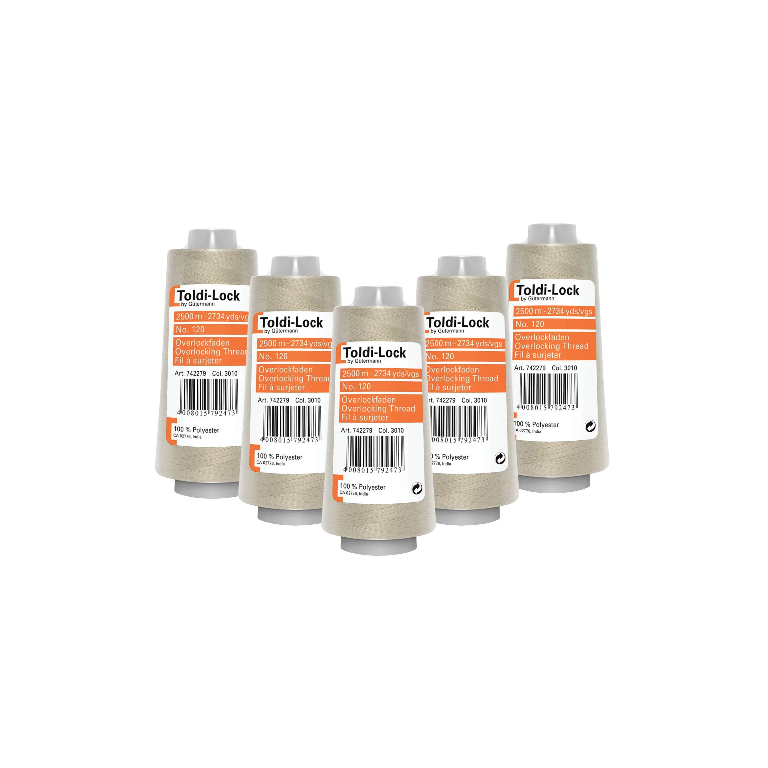 toldi-lock-overlocktrad-beige-5-ruller-a-2-500-meter