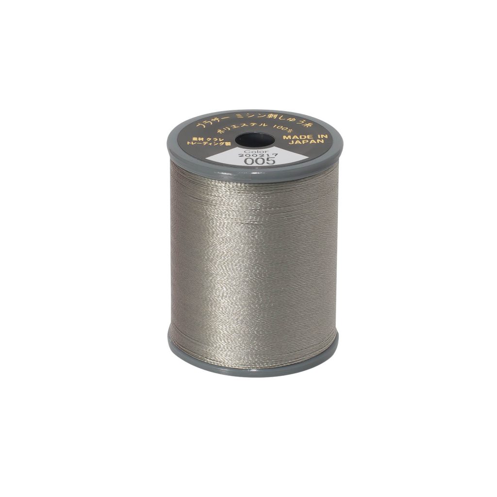 Brother broderitråd med satinfinish - 005 ljusgrå