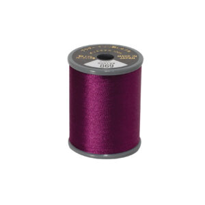 Brother satin-finish broderitråd - 869 Mørk magenta