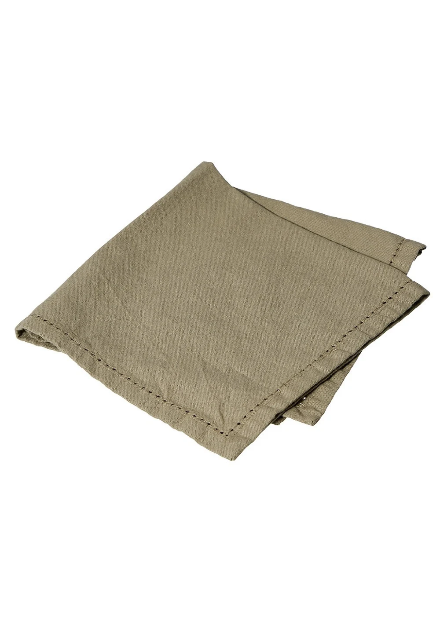 PURE - Serviet i 100% bomuld med hulkant – Dark Sage - 40x40 cm