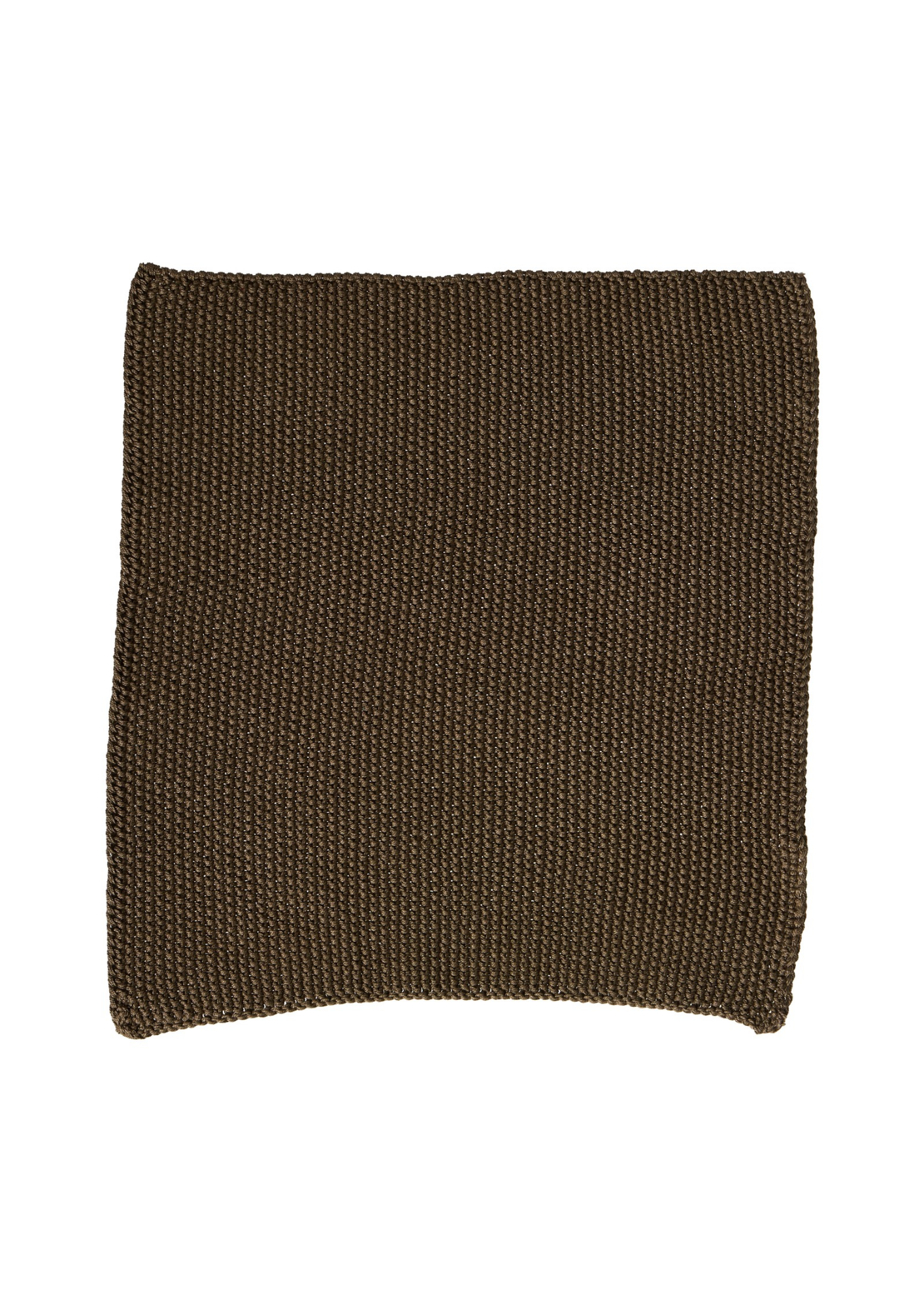 PURE - Karklud i strik – Mælkechokolade - 25x25 cm