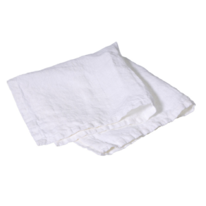 LINEN - Servett i 100 % linne – Vit - 40x40 cm