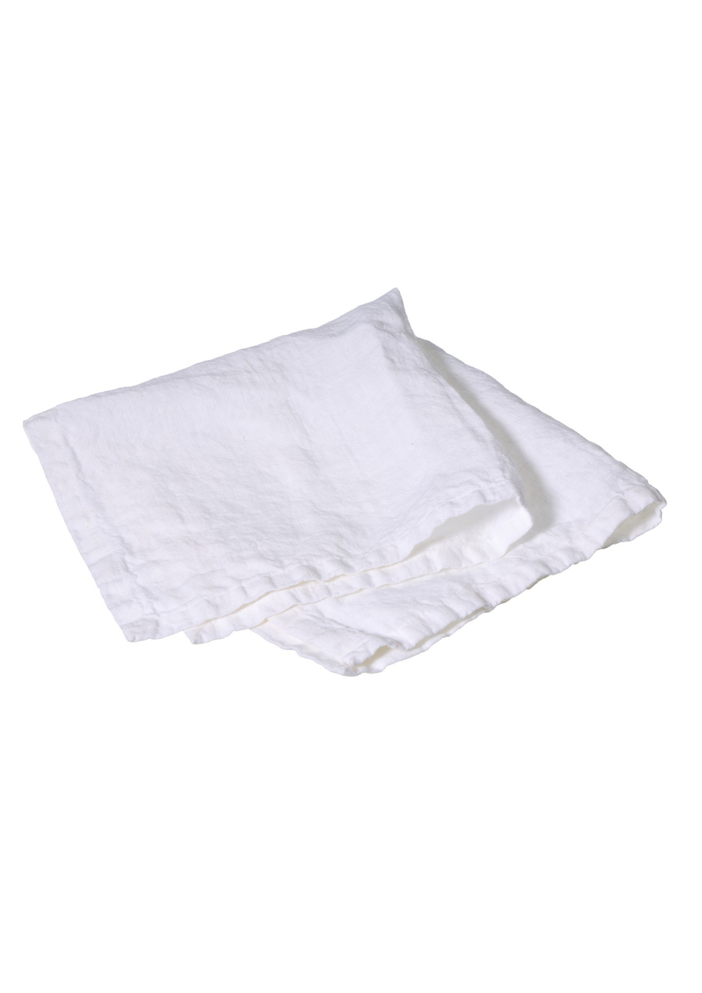 LINEN - Serviet i 100% hør – Hvid - 40x40 cm