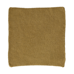 PURE - Disktrasa i stickat – Karamell - 25x25 cm