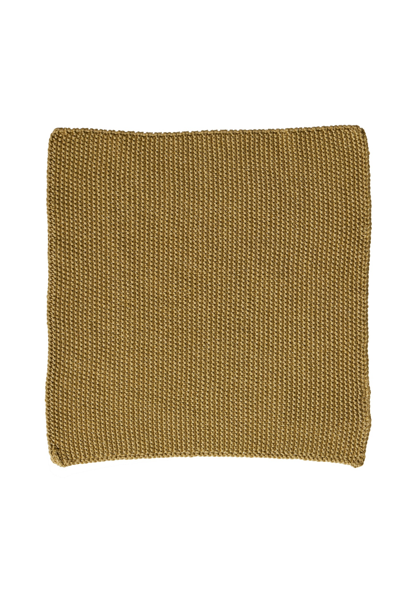 PURE - Karklud i strik – Karamel - 25x25 cm