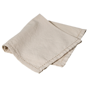 PURE - Serviet i 100% bomuld med hulkant – Natur - 40x40 cm